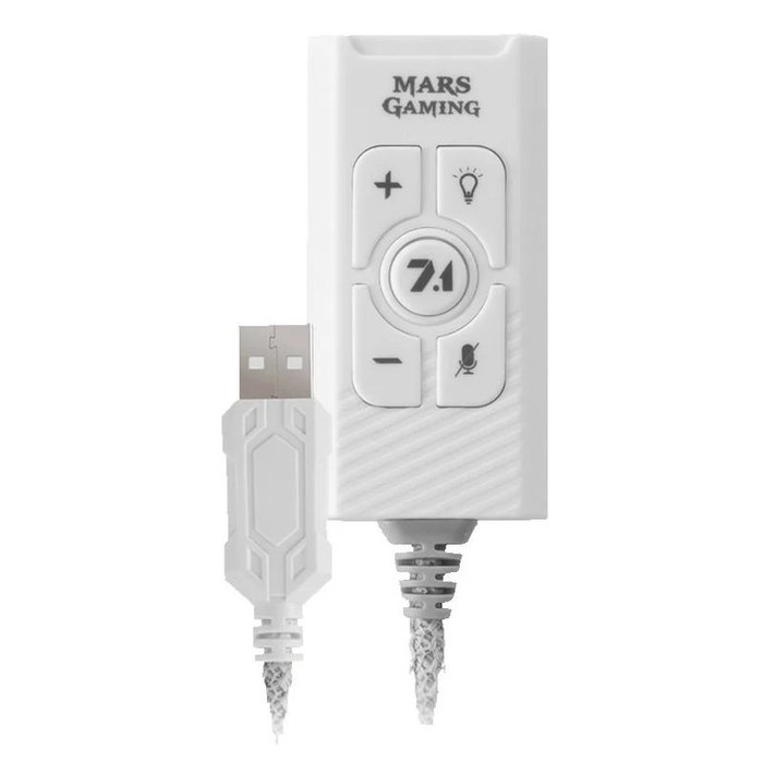 Mars Gaming MSC2W Tarjeta de Sonido 7.1 USB Blanca Mars Gaming MSC2W Tarjeta de Sonido 7.1 USB Blanca